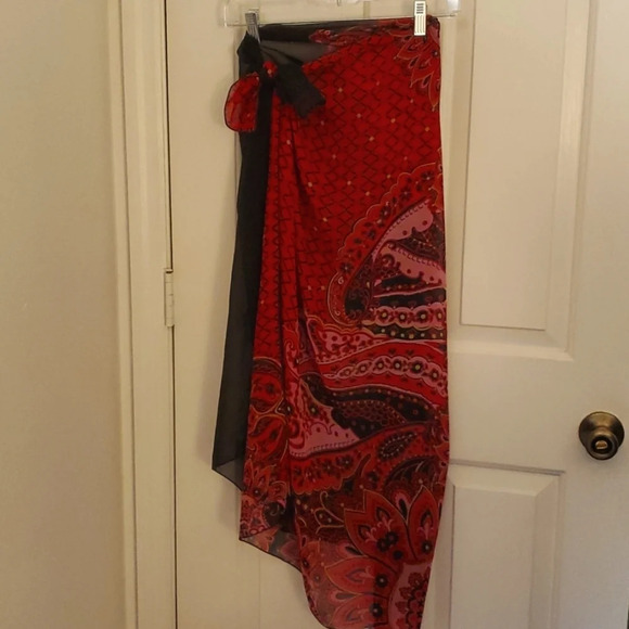 Sarong Sheer Wrap Approx 37 X 57 - Picture 1 of 5